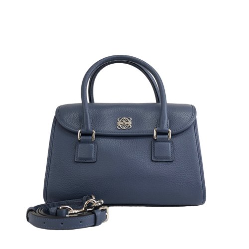 LOEWE ほぼ 未使用 ロエベ ヴィンテージ アナグラム ロゴ レザー