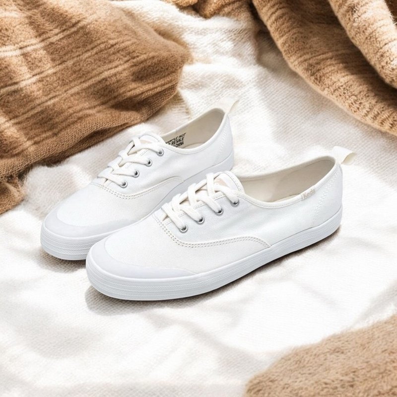 [Opening Celebration] KEDS CHAMIPON Retro Sexy Canvas Strap Canvas White Shoes WF67877 - รองเท้าลำลองผู้หญิง - วัสดุอื่นๆ 