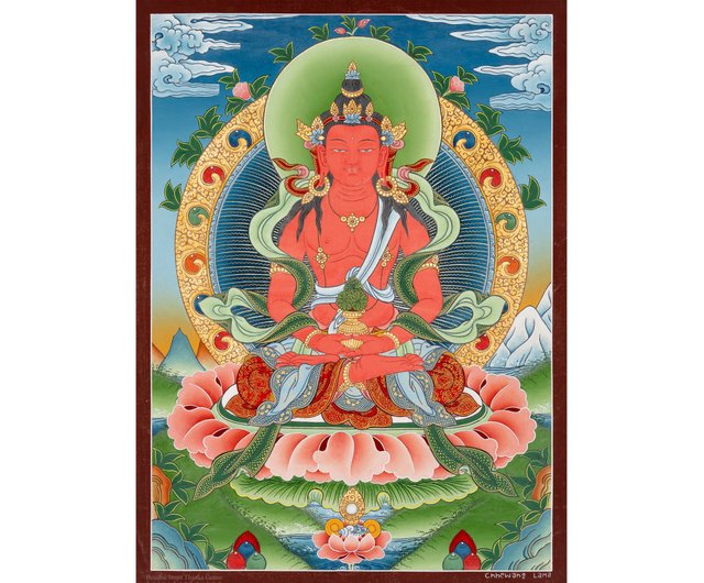 仏教のタンカ阿弥陀如来絵画家庭装飾用 - ショップ Boudha Stupa