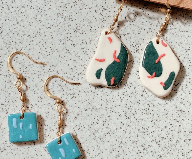 Ceramic earrings sale diy