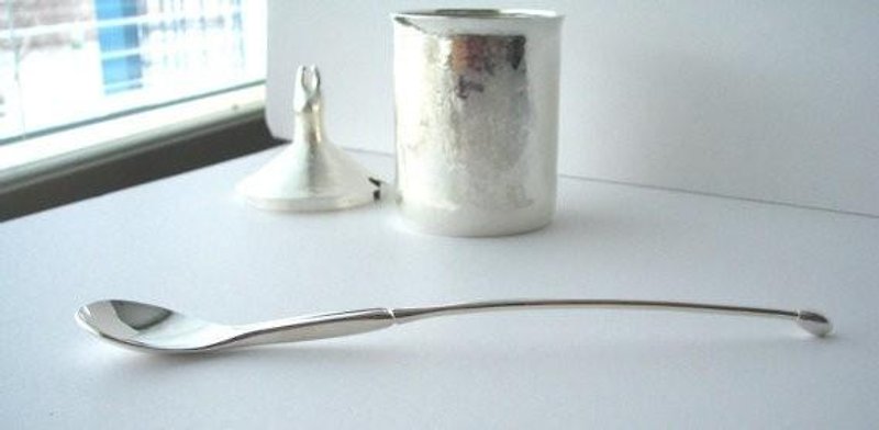Rabbit Emperor ◇ Silver sugar jar + spoon - Items for Display - Other Metals Silver