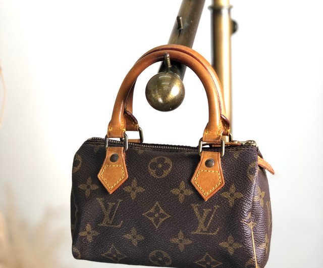 Direct from Japan branded used bag LOUIS VUITTON Louis Vuitton handbag Brown PVC Mini Speedy M41534 vintage yumhzy Shop solo vintage Handbags Totes Pinkoi