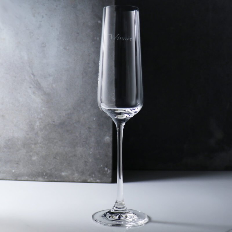 270cc Hong Kong [Lucaris lead-free crystal] champagne glass hand-customized - Bar Glasses & Drinkware - Glass Transparent