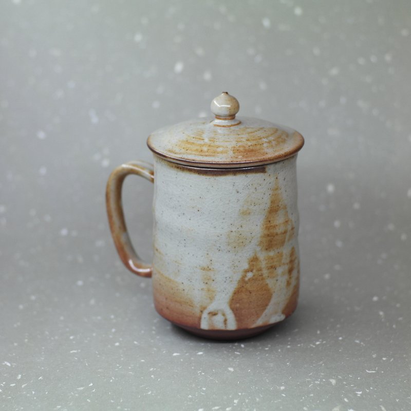 禪風 蘇打釉蓋杯 手作陶器 - 茶壺/茶杯/茶具 - 陶 