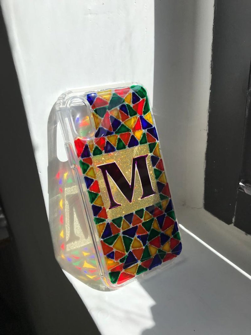 Hand-Painted Phone case, with English Alphabet A-Z (classic colour) - Phone Cases - Plastic Multicolor