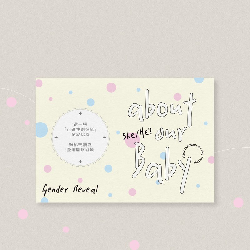 For Doctors | Baby Gender Reveal Card | Gender Reveal Card | Reveal Card | Little Gender Card | Postcard - Cards & Postcards - Paper White