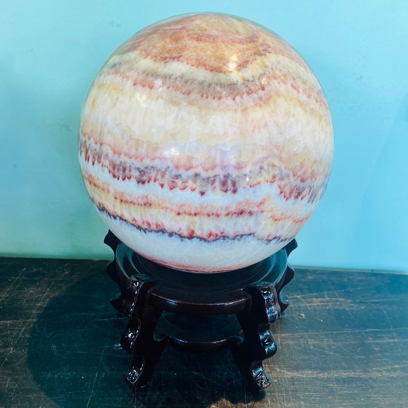 紅紋石球 愛情之石 招桃花 求愛情姻緣 A199 - 擺飾/家飾品 - 玉石 