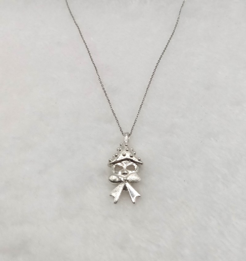 蘑菇頭項鍊 / 925純銀項鍊 / 純手工製作 - 項鍊 - 純銀 