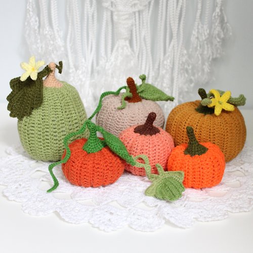 ZiminaDoll Pumpkins decor easy crochet pattern PDF in English DIY Halloween decor