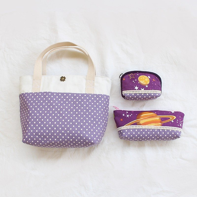 Purple is a combination of blessing bags - Handbags & Totes - Cotton & Hemp 