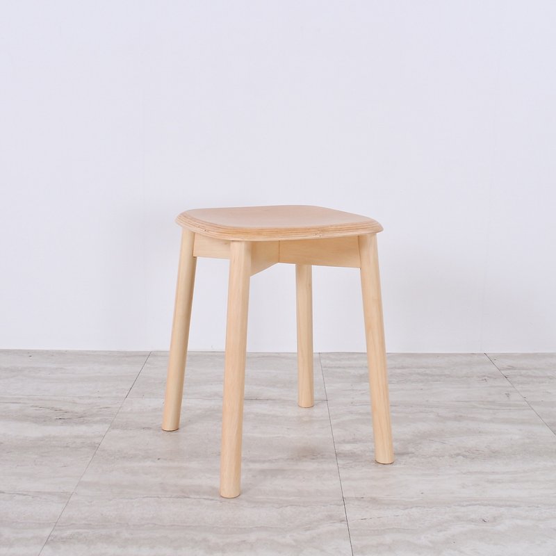 Nordic retro bent wood solid wood chair and stool/toast chair - เก้าอี้โซฟา - ไม้ สีนำ้ตาล