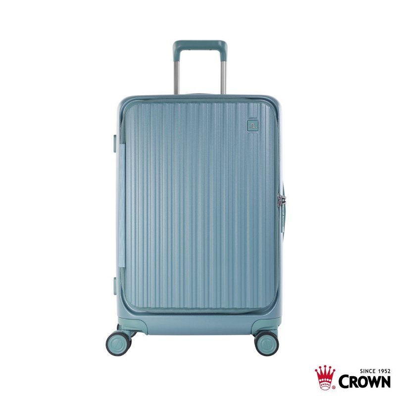 【CROWN】29吋 BOXY 前開框架拉桿箱 託運箱  鼠草綠 - 行李箱/旅行袋 - 塑膠 綠色