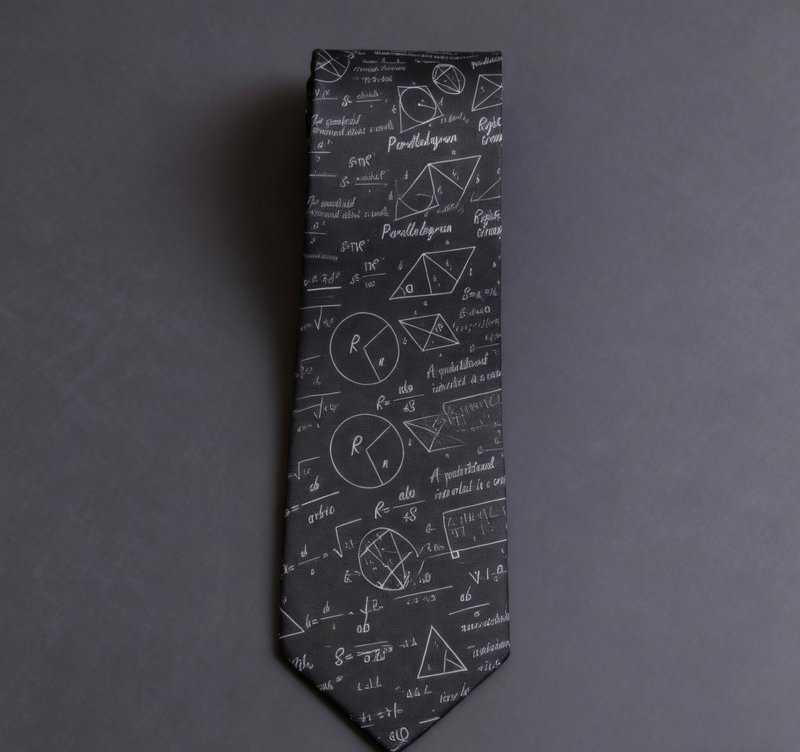 黑色公式图领带原创面料系列礼盒装tie - 領帶/領帶夾 - 棉．麻 黑色