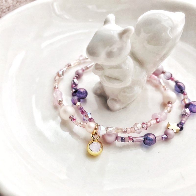 【Princess Series】Rapunzel Double Chain Bracelets - Bracelets - Other Materials 