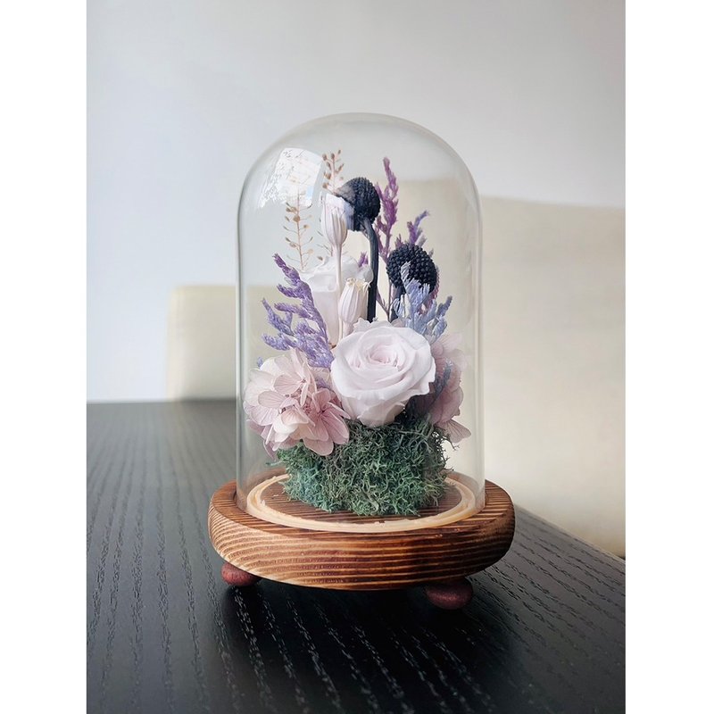 Ziyun Baiyu/everlasting flowers/dried flowers/holiday gifts/gifts/with gift box and small card - Dried Flowers & Bouquets - Plants & Flowers Purple