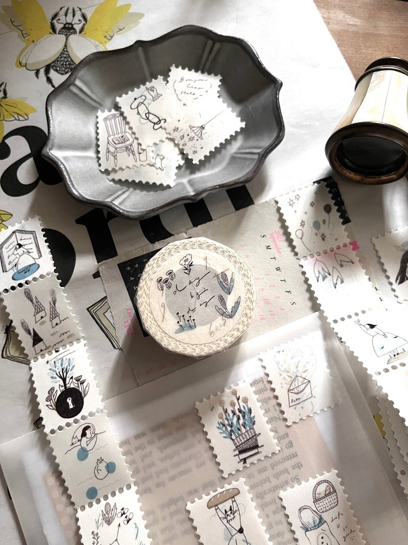 day by day - stamp shaped washi tape - Washi Tape - Paper 