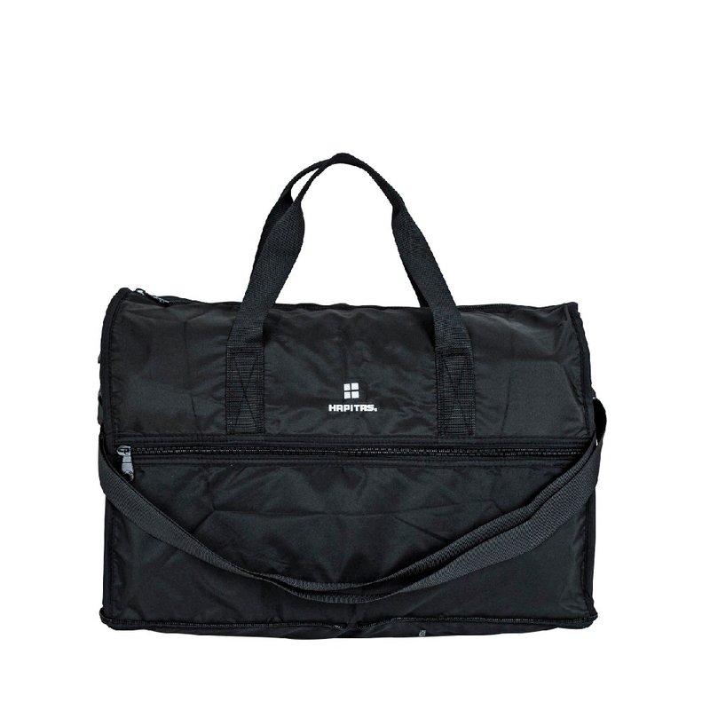 [HAPI+TAS] Japan original authorized folding travel bag (small) - matte black - กระเป๋าเดินทาง/ผ้าคลุม - เส้นใยสังเคราะห์ สีดำ