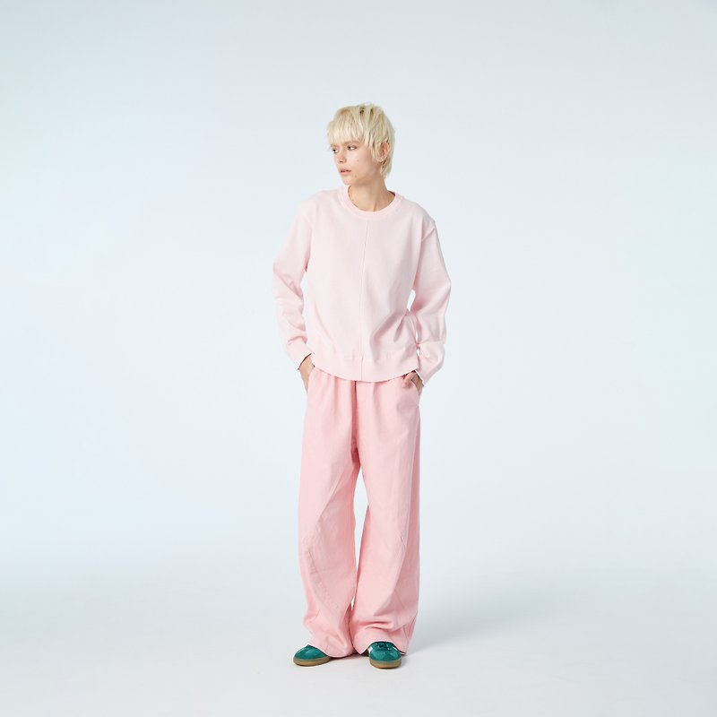 10 MOOn 春の桜ピンクニットトップス - ニット・セーター - その他の素材 ピンク