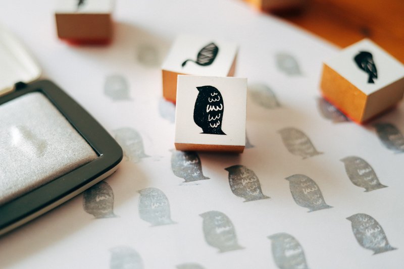 ペンギンのスタンプ / アトリエシリーズ - 印章/印台 - 木頭 