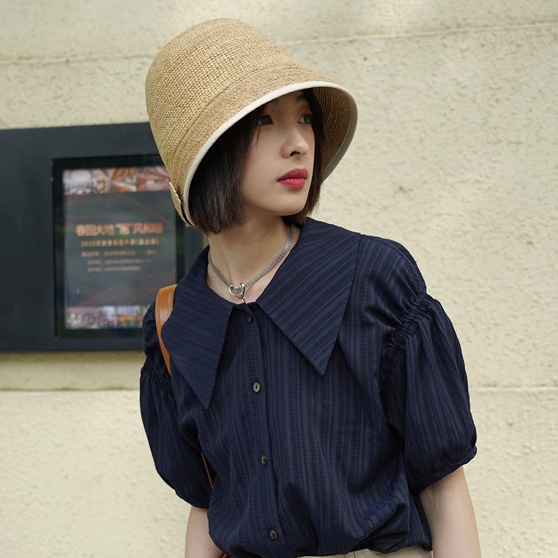 Raffia hand-woven fisherman hat|Life-003 - Hats & Caps - Plants & Flowers 