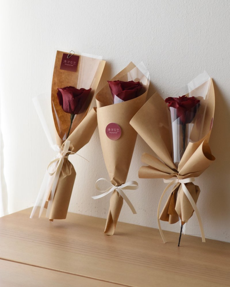 Ready Stock | Single Preserved Rose Bouquet - 乾燥花/永生花 - 植物．花 