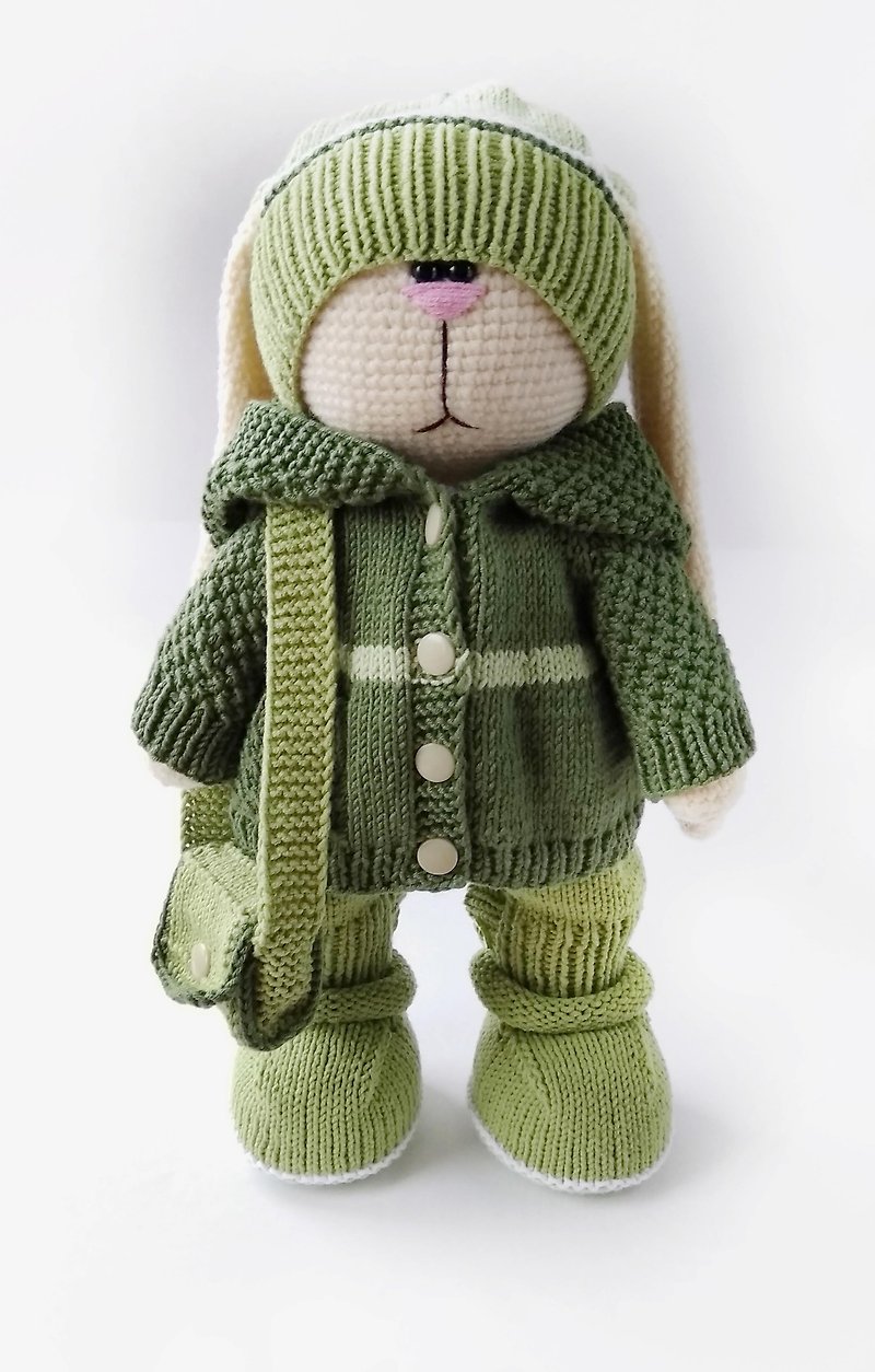 Bunny Stuffed Animal, photo props newborn, bunny rabbit toy - Kids' Toys - Cotton & Hemp 