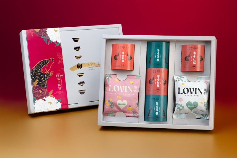 2026春節獻禮【富甲萬冠】豪華澎湃堅果茶食禮盒 12/12預購截止 - 茶葉/茶包/水果茶 - 植物．花 