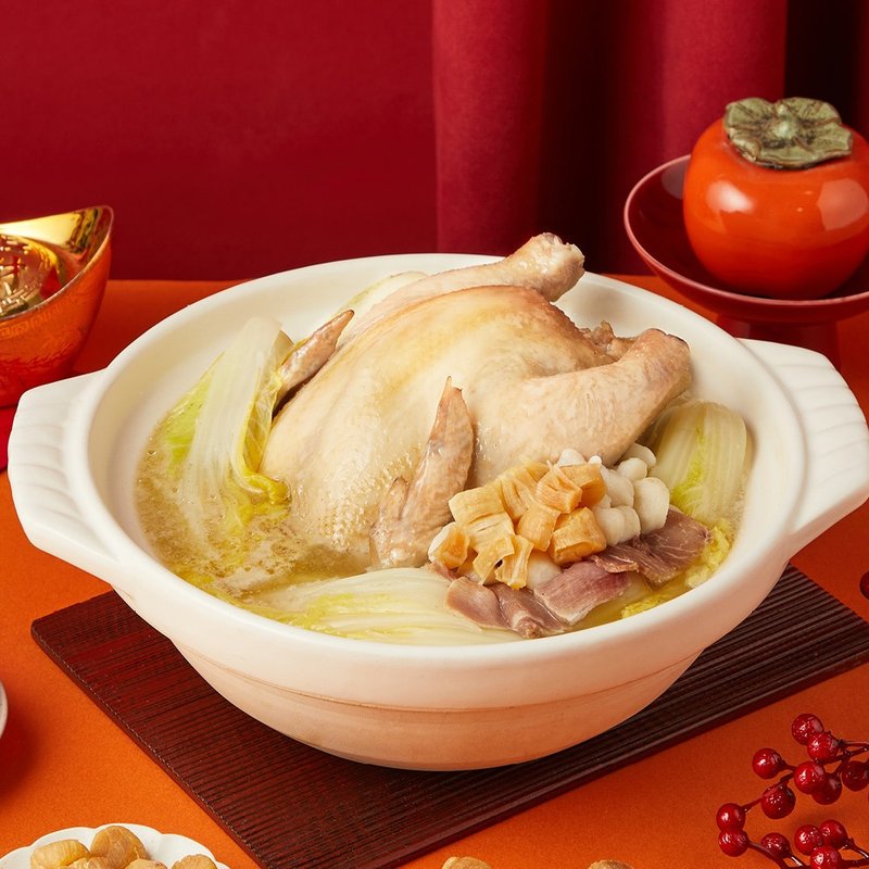 (Pre-order) [Far Eastern Shangri-La Hotel, Tainan] Scallops and Chicken Soup - 2200g (850g solids) - อื่นๆ - วัสดุอื่นๆ สีแดง