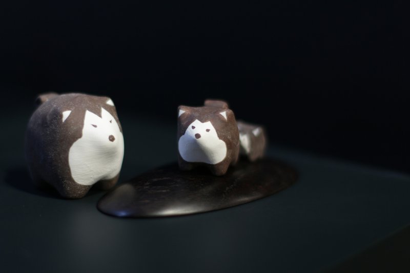 哈士奇husky - 擺飾/家飾品 - 陶 