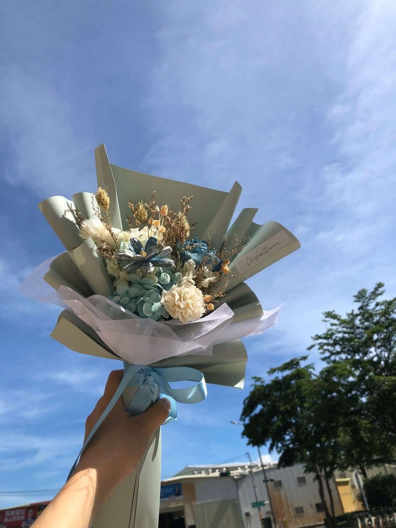 【竒花】小清新永生乾燥花束 畢業 生日禮物 情人節 母親節 - 乾燥花/永生花 - 植物．花 