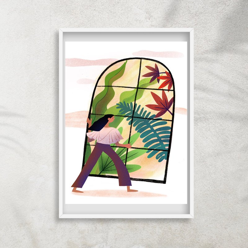 【心田】複印畫|Art print - 海報/掛畫/掛布 - 紙 白色