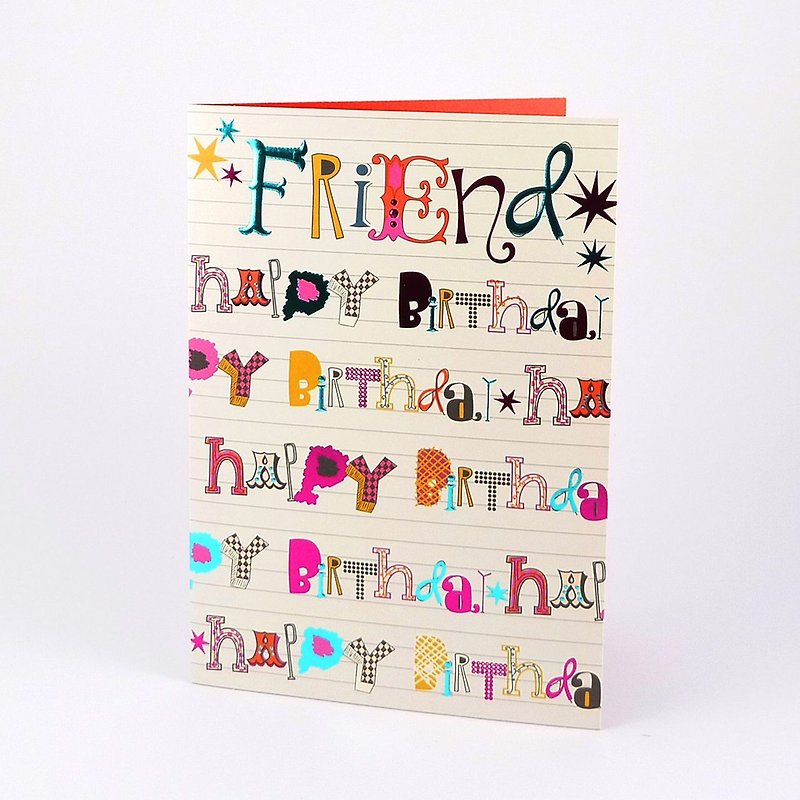 Dedicated to my dear friend [Hallmark-Card Birthday Wishes] - การ์ด/โปสการ์ด - กระดาษ หลากหลายสี
