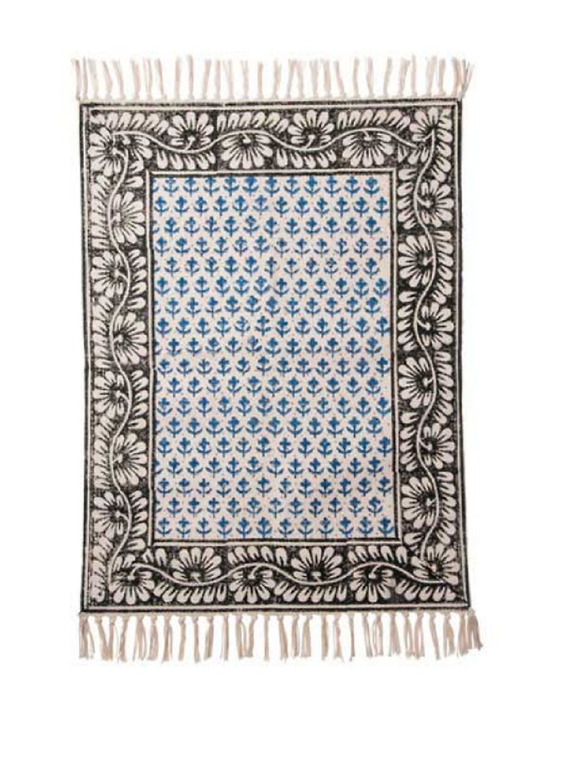 フェアトレードフェアトレード-手織りのプリントテーブルマット（小） - 絨毯・カーペット - コットン・麻 