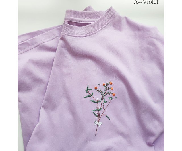 DAKS 花柄刺繍 Tシャツ 40 L ピンク FREAK'S STORE tシャツ 限定展開 花柄 カットワーク 刺繍 ルーズ