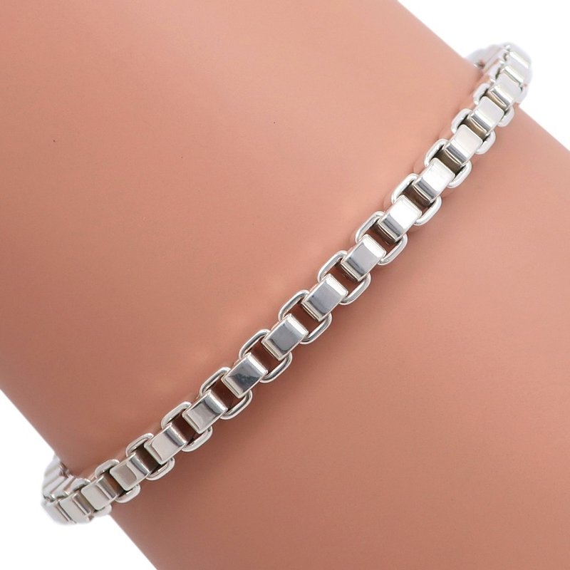 【日本直送】ティファニー TIFFANY&Co. ベネチアン ブレスレット シルバー925 約14.1g レディース【中古】 - 手鍊/手環 - 銀 銀色