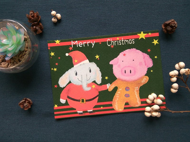 良い友達のためのクリスマスコスチューム - カード・はがき - 紙 