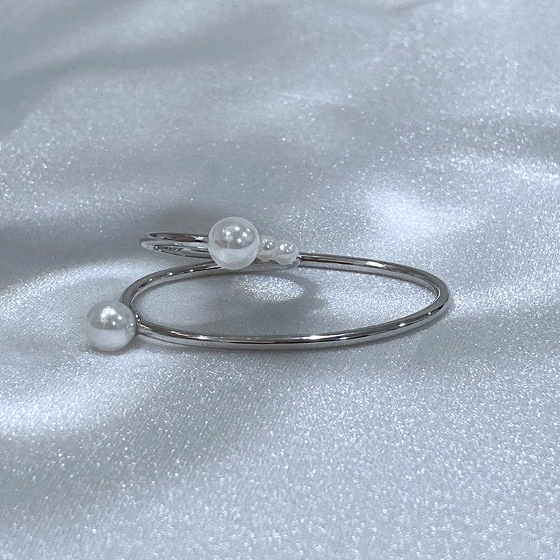 Silver Orbit galaxy ring - แหวนทั่วไป - เงินแท้ สีเงิน