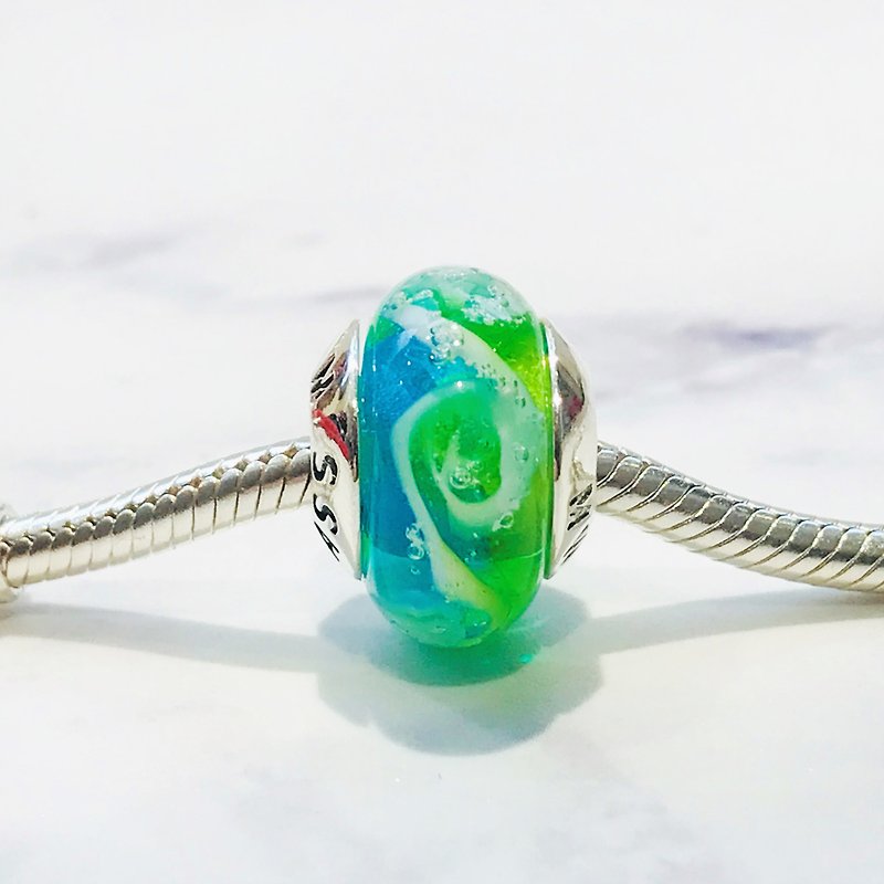 PANDORA/ Trollbeads / All major bead brands can be stringed * - Double green - อื่นๆ - แก้ว สีเขียว