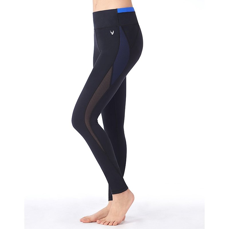 【MACACA】-2 Hip Bone Fixation Instant Skinny Pants-ASE7751 Black/Sapphire Blue - Women's Sportswear Bottoms - Other Man-Made Fibers Black