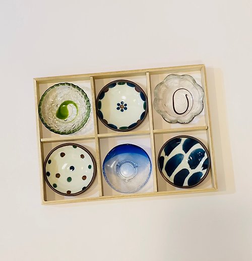 Risō 理想的生活｜蒔花弄藝 美濃燒-沖繩風情瓷皿&玻璃鉢 木盒禮盒