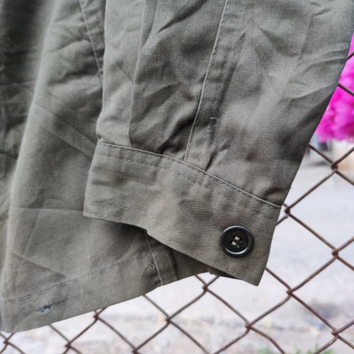 Vintage 70s Original Italian Army Field Jacket Olive Military