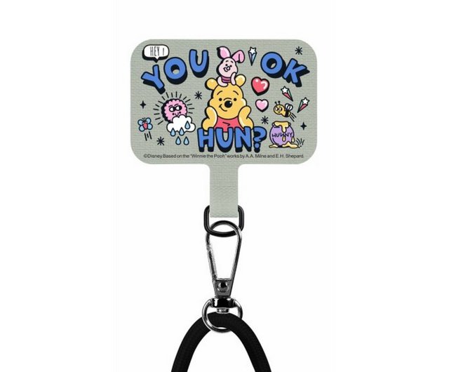 くまのプーさん　ストラップ ディズニー くまのプーさん 携帯電話ストラップ クリップ付き 6mm