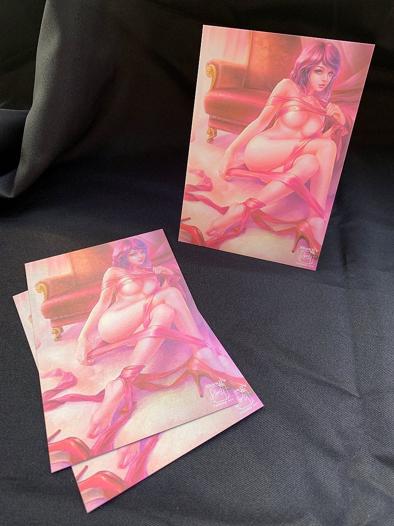 【Limited Edition Postcard】 GIFTXMAS Gift - การ์ด/โปสการ์ด - กระดาษ สึชมพู