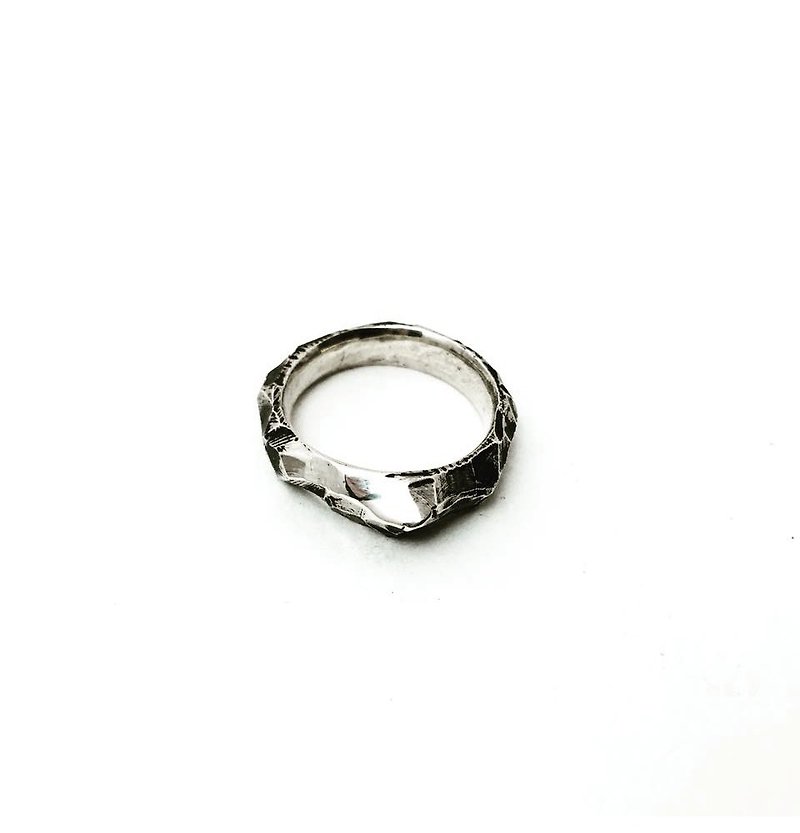sliver 925 / sterling silver mountain peak sterling silver ring / ring / tail ring / custom - แหวนทั่วไป - เงิน สีเงิน