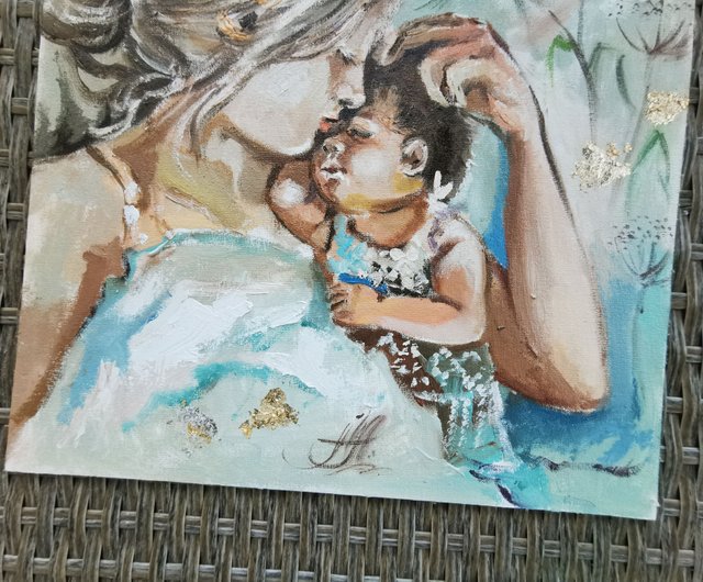 絵画　油絵（キャンバス）　「滝見の老人」　韓国人画家・申 英植　Ｆ１０号 絵画 油絵（キャンバス） 「滝見の老人」 韓国人画家・申 英植