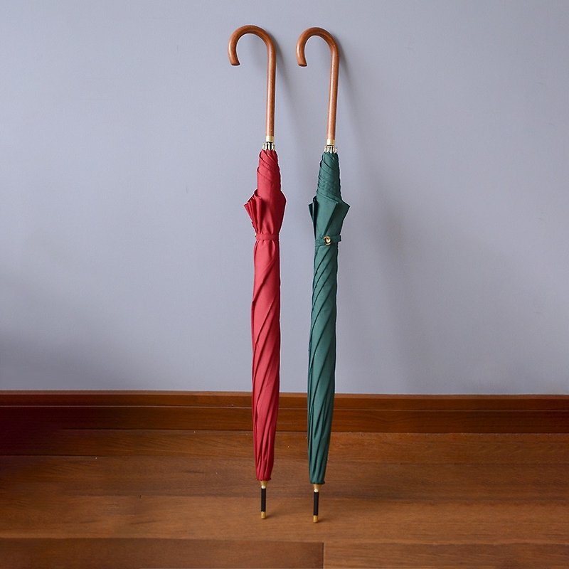 英国のエレガントなしっかりとした木製複合材の長いハンドル傘|独立したデザインのブランド|ソラ - 傘・雨具 - 防水素材 