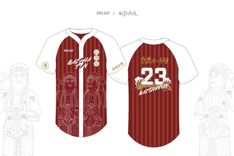 Baishatun Mazu baseball shirt - เสื้อเชิ้ตผู้ชาย - วัสดุอื่นๆ 