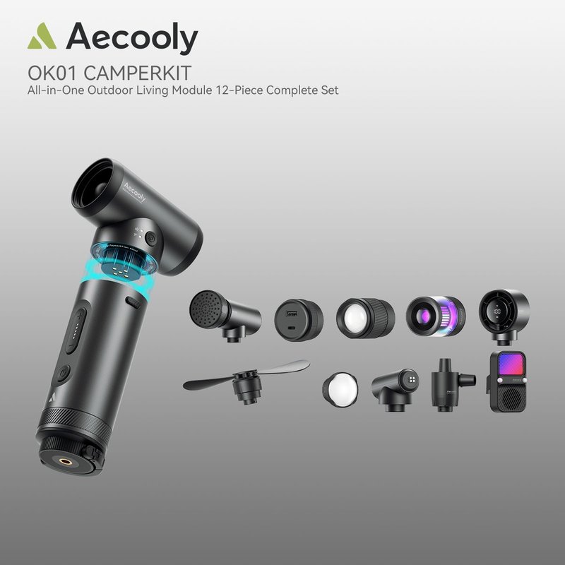 Aecooly OK01 CAMPERKIT多合一戶外家居模組12件全套裝 - 科技小物 - 其他金屬 銀色