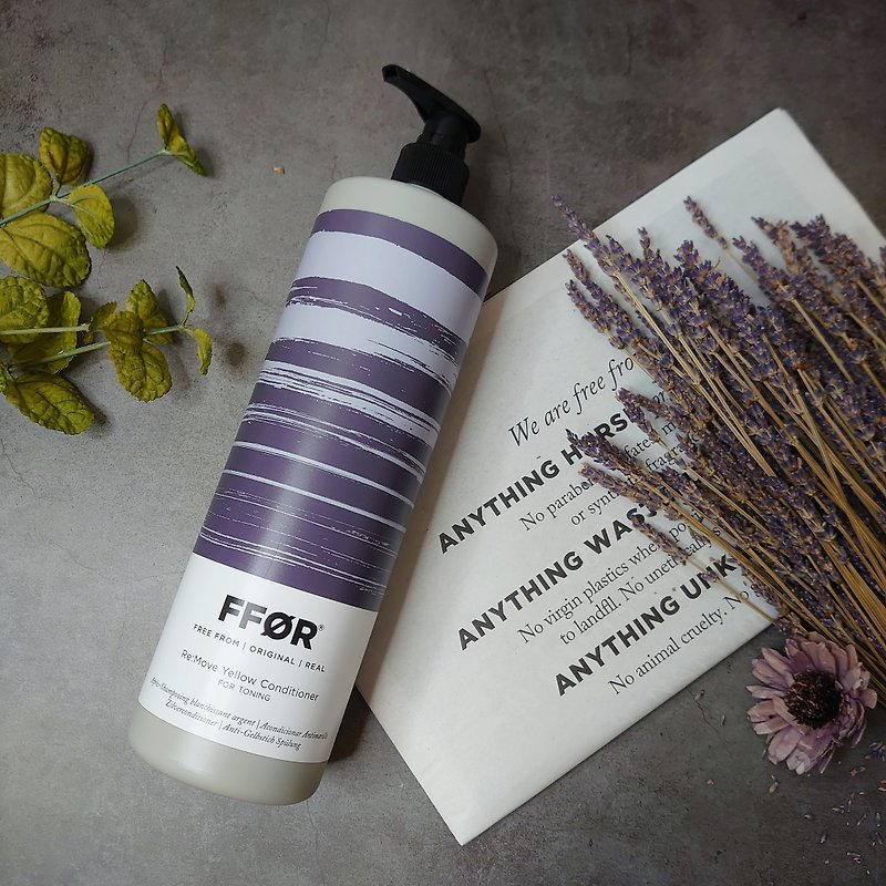 英國FFOR維根 冷萃護髮素 | 漂染冷調矯色並修護 1000ml - 護髮素 - 其他材質 紫色