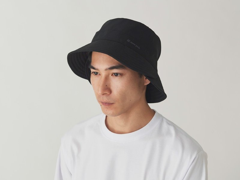 [Gift upon opening with full purchase] Polyester wool blend bucket hat black - หมวก - เส้นใยสังเคราะห์ สีดำ